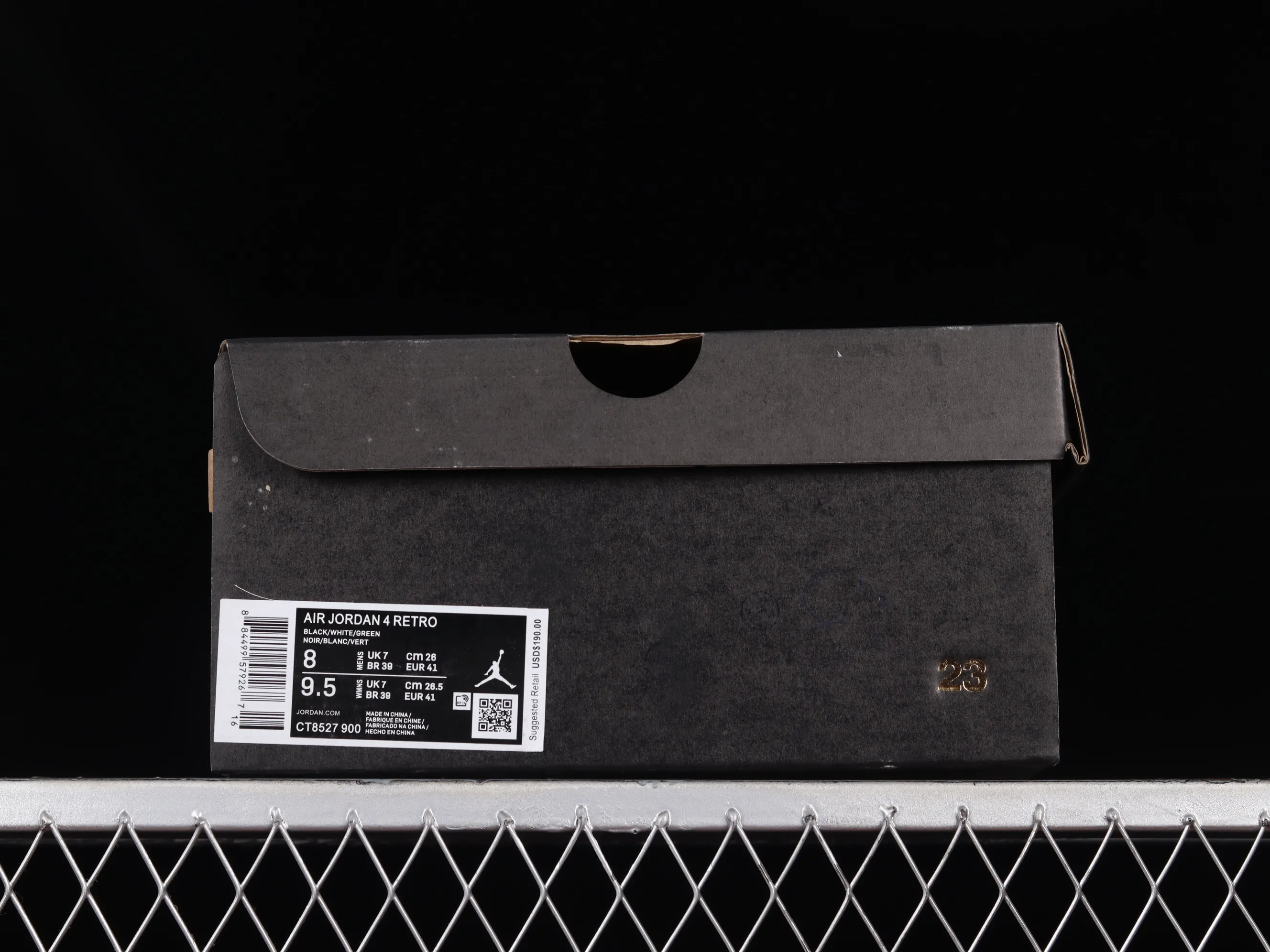 All categories Air Jordan Jordan series basketball shoes Air Jordan 4 Air Jordan 4 Retro AJ4 Joe 4 white and green men's cultural basketball shoes CT8527-900
